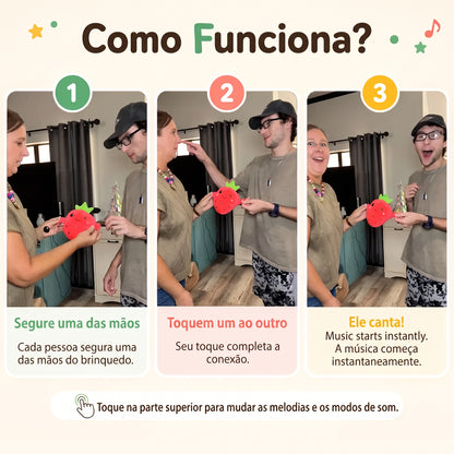 Happy Fruit - Pelúcia Musical Sensorial
